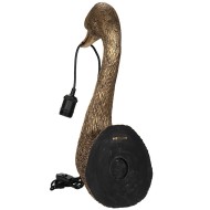 Kinkiet ścienny łabędź złoty mat 59 cm – lampa dekoracyjna