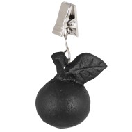 Obciążniki żeliwne jabłka czarne mat – komplet 4 sztuki