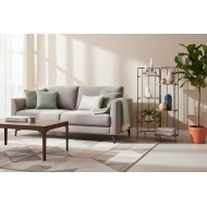 Regał metalowy składany 6 półek czarno-złoty