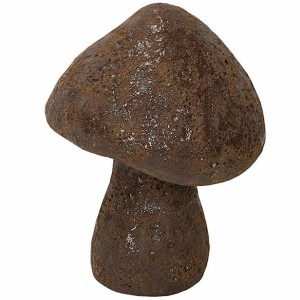 Figurka ogrodowa grzyb terakota brązowa mrozoodporna 20 cm