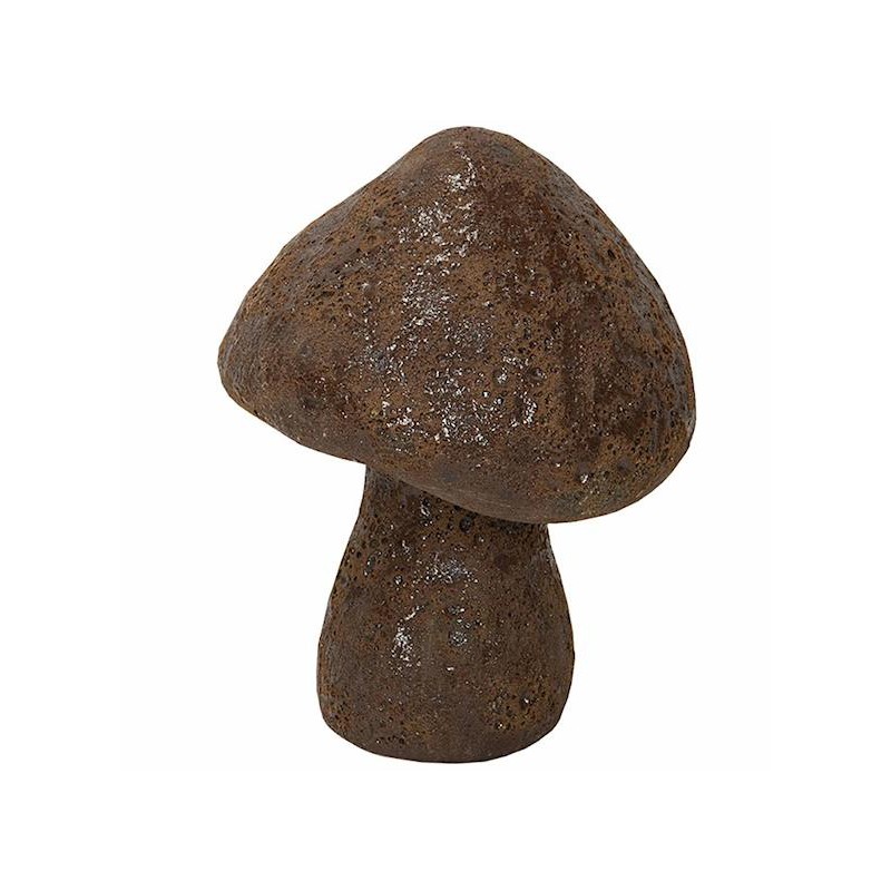 Figurka ogrodowa grzyb terakota brązowa mrozoodporna 20 cm