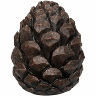 Figurka szyszka dekoracyjna brązowa duża 35 cm