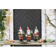 Figurki skrzaty ogrodowe komplet 3 szt. duże 50 cm wodoodporne