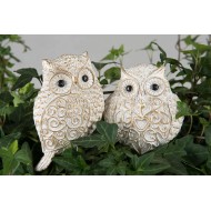 Ozdoby do doniczek sowy na patyku komplet 2 szt. wodoodporne