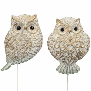 Ozdoby do doniczek sowy na patyku komplet 2 szt. wodoodporne