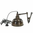 Lampa z klipsem metalowa postarzany srebrny loft E27