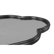 Lustro metalowe czarne loft w wyjątkowym kształcie 110x45 cm