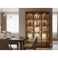 Dekoracyjne figurki szachowe imitacja drewna zestaw 6 szt.