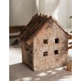Figurka drewniana domek naturalny 16 cm
