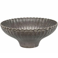 Misa ogrodowa szara 25 cm z recyklingu doniczka dekoracja