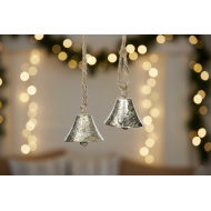 Dzwonki wiszące srebrne zawieszki