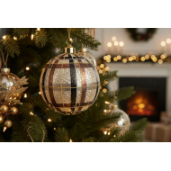 Bombki Złote 10cm Zestaw 2 szt. | Duże Ozdoby Skandi.pl