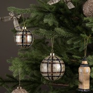 Bombki Złote 10cm Zestaw 2 szt. | Duże Ozdoby Skandi.pl