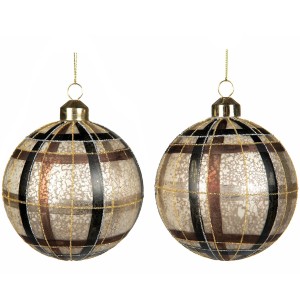 Bombki Złote 10cm Zestaw 2 szt. | Duże Ozdoby Skandi.pl
