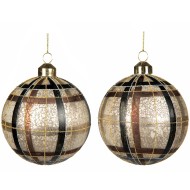 Bombki Złote 10cm Zestaw 2 szt. | Duże Ozdoby Skandi.pl