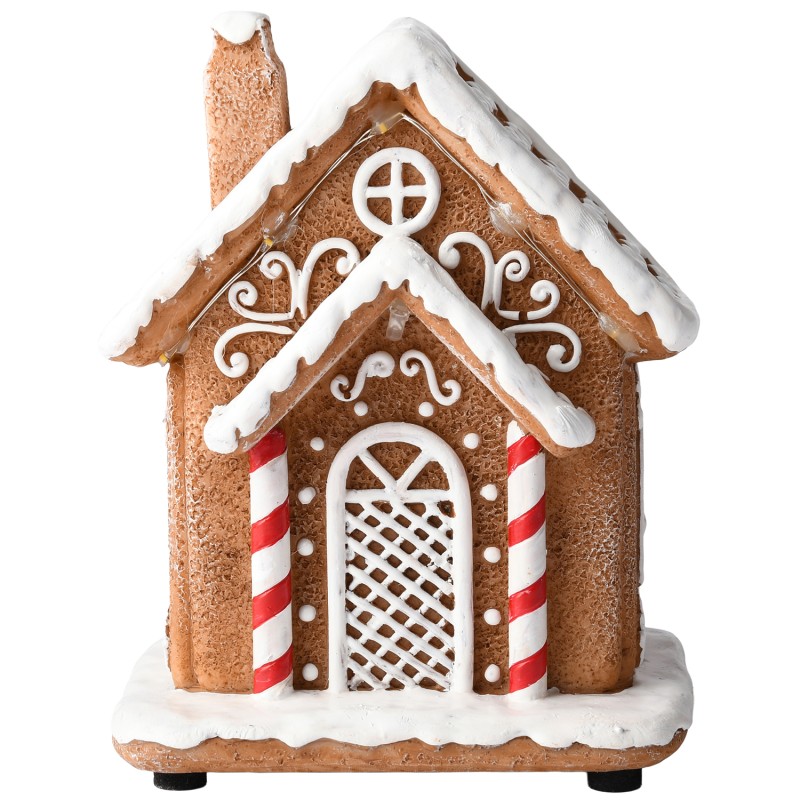 Figurka domek z piernika LED świąteczna bożonarodzeniowa