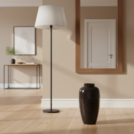 Wazon Podłogowy metalowy szary połysk