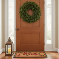 Wianek świąteczny sztuczny świerk 66 cm dekoracja na drzwi lub stół