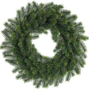 Wianek świąteczny sztuczny świerk 66 cm dekoracja na drzwi lub stół