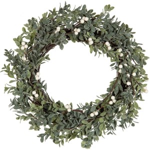 Wianek świąteczny z jagodami 35 cm dekoracja na drzwi i stół