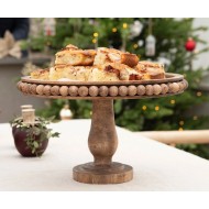 Patera drewniana z drewna mango 30 cm handmade – naturalny kolor