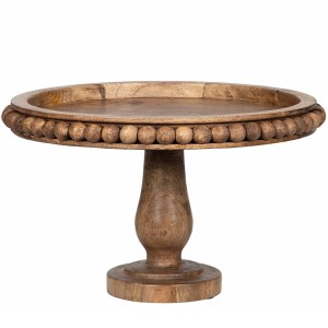 Patera drewniana z drewna mango 30 cm handmade – naturalny kolor