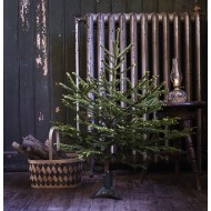 Stojak metalowy do małej choinki zielony składany