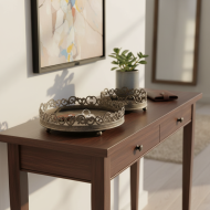 Tace metalowe retro komplet 3 szt. postarzany zielony