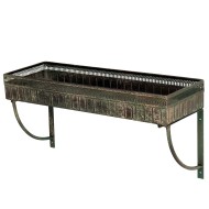 Półka metalowa loft retro antyczny zielony 56 cm