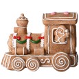 Figurka pociąg z pierników ceramiczny 18 cm dekoracja świąteczna
