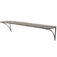 Półka ścienna metalowa loft szara 120 cm duża industrialna