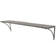 Półka ścienna metalowa loft szara 120 cm duża industrialna