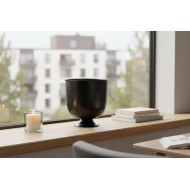 Osłonki metalowe czarne mat komplet 3 szt. dekoracyjne Pokal