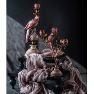 Podstawki drewniane czarne zestaw 2 szt. kwadratowe pod świece i doniczki