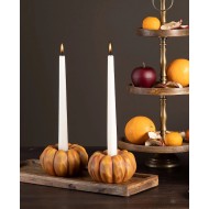 Drewniana tacka mango zestaw 2 sztuki dekoracyjna do świec i serwowania