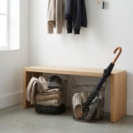 Kosze metalowe loft stare złoto zestaw 2 sztuki do przechowywania