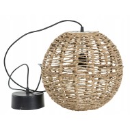 LAMPA sufitowa STYL BOHO juta śr. 30cm