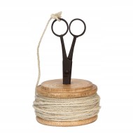 SZNUREK JUTOWY kolor biały 11M z nożyczkami