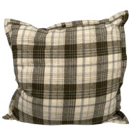 Poszewka dekoracyjna beżowa w kratkę 45x45 na poduszkę jasiek