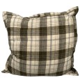 Poszewka dekoracyjna beżowa w kratkę 45x45 na poduszkę jasiek