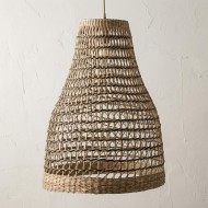 Klosz do lampy wiszącej trawa morska boho 49cm naturalny duży