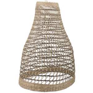 Klosz do lampy wiszącej trawa morska boho 49cm naturalny duży