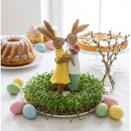 Figurka wielkanocna para zakochanych zajączków 20cm ozdoba