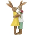 Figurka wielkanocna para zakochanych zajączków 20cm ozdoba