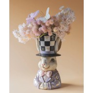 Figurka zając wazon w kapeluszu 34cm Alicja w Krainie Czarów
