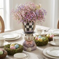 Figurka zając wazon w kapeluszu 34cm Alicja w Krainie Czarów