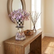 Figurka zając wazon w kapeluszu 34cm Alicja w Krainie Czarów