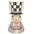 Figurka zając wazon w kapeluszu 34cm Alicja w Krainie Czarów