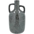Wazon ceramiczny butelka morski 30cm z uszami połysk vintage