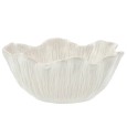 Miska ceramiczna biała 23cm falowana strukturalna na owoce
